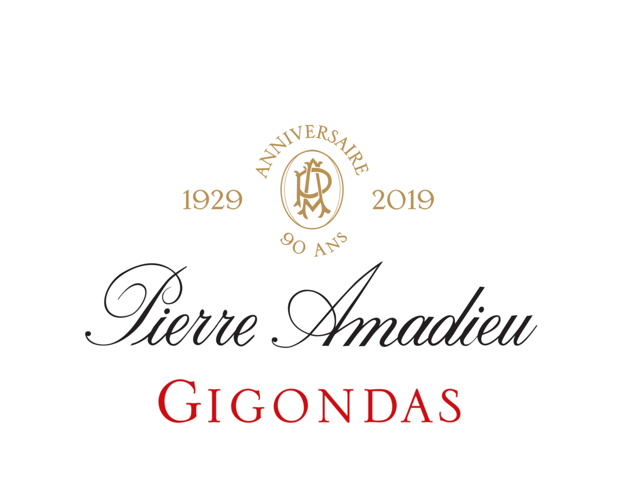 logo Anniversaire Pierre Amadieu Gigondas