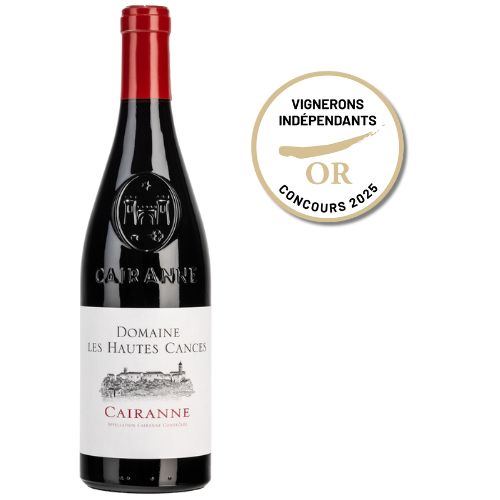 Cairanne rouge domaine les hautes cances medaille or